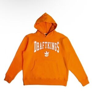 Just Don x Draft Kings Hoodie Orange Pullover Sweater Size XL